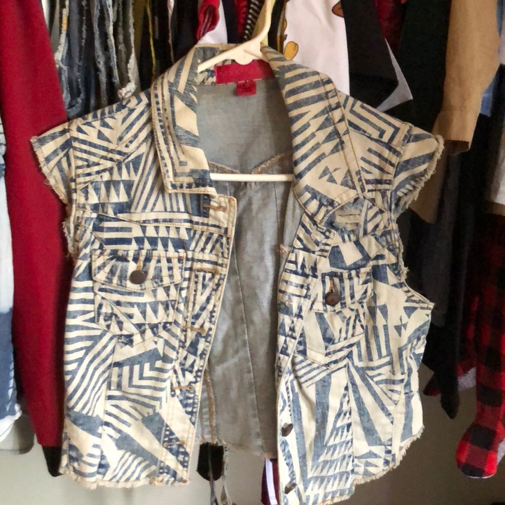 Tribal design vest.